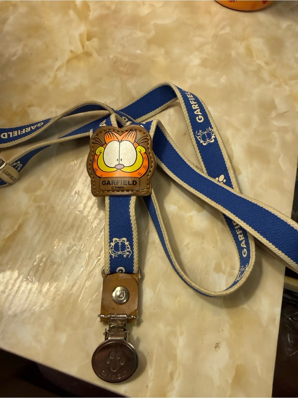 PAWZ Blue and White Garfield Kids Suspenders
